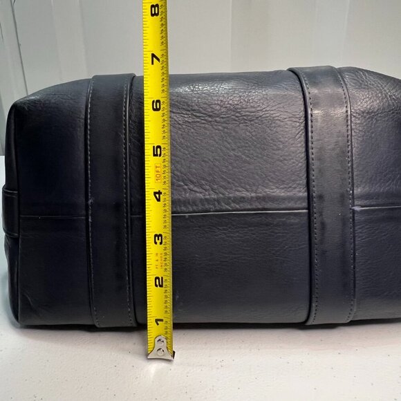 Coach Vintage Madison Top Handle Satchel Doctor Bag Navy Blue Made USA Classic - Picture 10 of 14